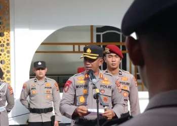 Polres Aceh Selatan Gelar Upacara Sertijab Kasat Samapta dan Kapolsek Bakongan Timur