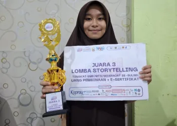 Aulia Harumkan Nama SMPIT Darul Fikri Makassar di Ajang Expo SMAFT 2025