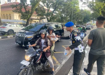 Berbagi Kebaikan, Denpom 1/5 Medan Terus Gelar Jumat Berkah