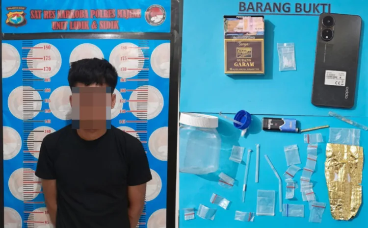 Kedapatan Bawa Sabu, Pemuda di Majene diciduk Polisi