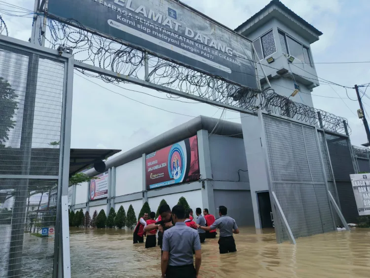 Dirjenpas Tinjau Banjir di Lapas Cikarang