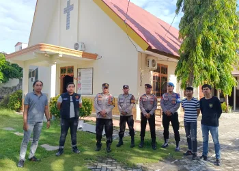 Polres Majene Laksanakan Patroli dan Pengamanan di Sejumlah Gereja