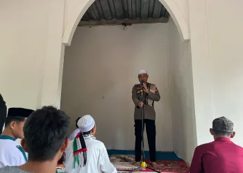 Kapolsek Sendana Sampaikan Himbauan Kamtibmas