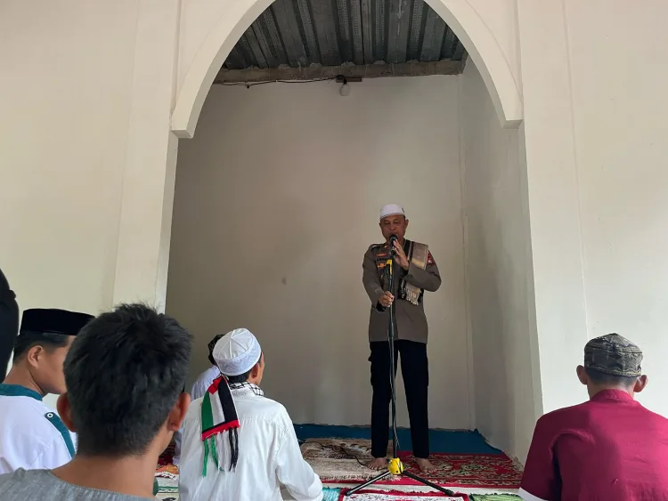 Kapolsek Sendana Sampaikan Himbauan Kamtibmas