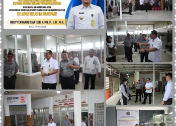 BINTORWASADAL. Kakanwil Ditjenpas Sulawesi Selatan Kunjungan Kerja Ke Lapas IIA Parepare.
