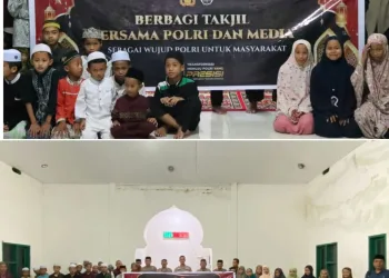 Kapolres Majene dan Media Berbagi Takjil di Panti Asuhan untuk Keberkahan Ramadhan