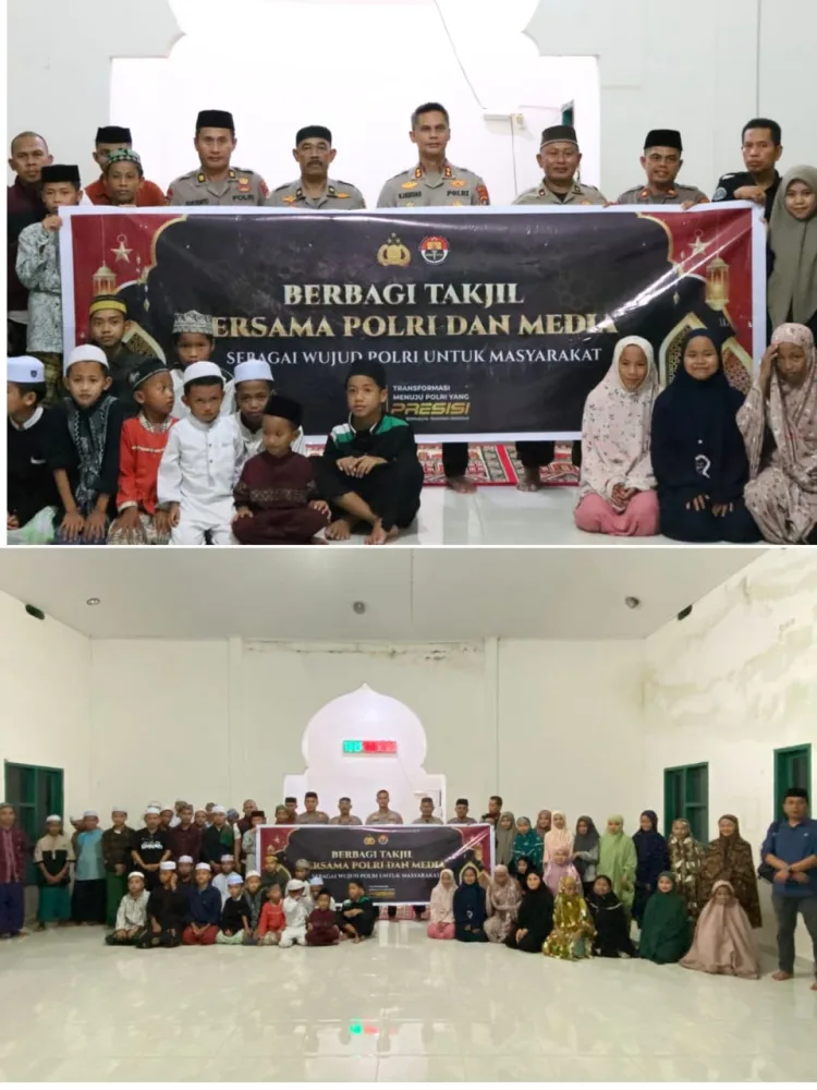 Kapolres Majene dan Media Berbagi Takjil di Panti Asuhan untuk Keberkahan Ramadhan