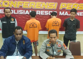 Penyidik Polres Majene Tangkap Dua Pelaku Kejahatan dalam operasi Pekat