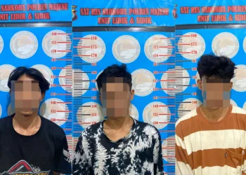 Kedapatan Bawa Sabu, Tiga Pemuda di Amankan Satuan Resnarkoba Polres Majene