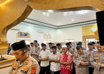 Polres Aceh Selatan Gelar Shalat Ghaib untuk Mendoakan Personel Polri yang Gugur dalam Melaksanakan Tugas