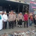 Ratusan Knalpot Brong Di Musnahkan Satlantas Polrestabes Medan