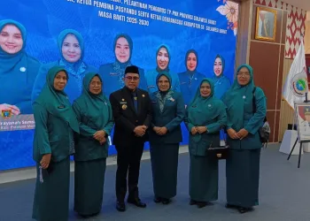 Hj.Najmah B Fattah Resmi Kembali Dilantik Ketua TP PKK Majene