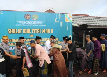 WBP Lapas IIA Parepare Sholat Idul Fitri dengan Penuh Khidmat