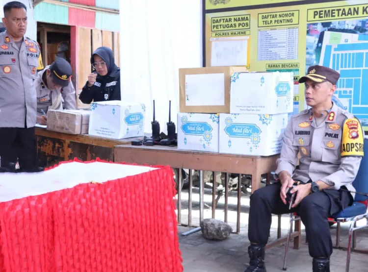 Kapolres Majene Tinjau Pos Ketupat Marano 2025, Pastikan Arus Balik Lebaran Aman dan Kondusif