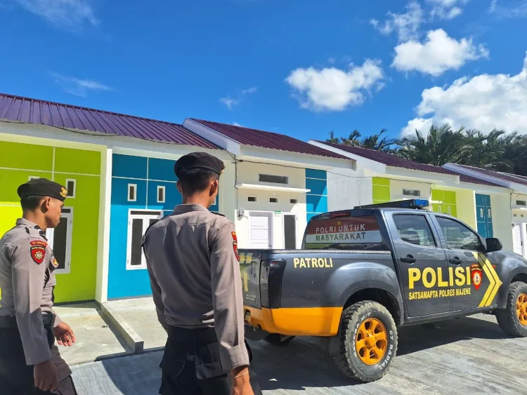 Pasca Lebaran, Samapta Polres Majene Patroli Rumah Kosong dan Pasar Sentral untuk Cegah Aksi Kejahatan
