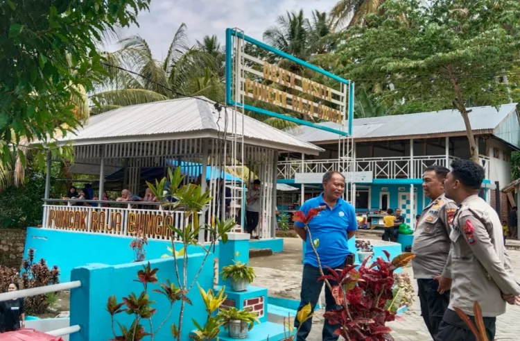 Waka Polres Majene Tinjau Pengamanan Obyek Wisata Puncak Raja Bunga Pasca Lebaran