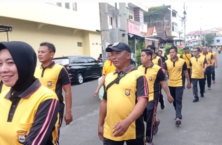 Jogging Jumat Pagi, Waka Polres Parepare : Jaga Kesehatan dan Kebugaran Fisik