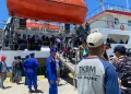 Satpolair Polres Majene Kawal Ketat Bongkar Muat KM. Sabuk Nusantara 93 di Pelabuhan Passarang Pasca Lebaran