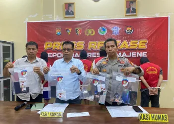 Satnarkoba Polres Majene Amankan 7 Tersangka Narkoba, Dua Diduga Jaringan Lintas Provinsi
