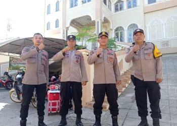 Polsek KPN Polres Parepare Libatkan 27 Personil, Amankan Ibadah Hari Paskah di 3 Gereja