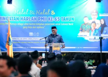Halal Bihalal dan Harlah ke-65 PMII, Suhardi Duka Minta PMII Harus Jadi Pelopor Perubahan untuk Sulbar Maju