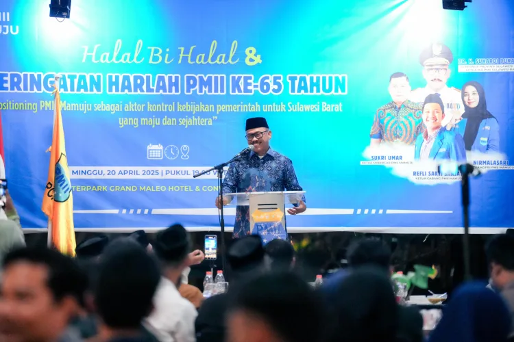 Halal Bihalal dan Harlah ke-65 PMII, Suhardi Duka Minta PMII Harus Jadi Pelopor Perubahan untuk Sulbar Maju