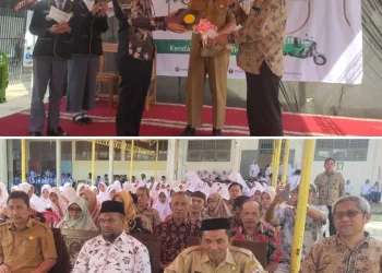 SMKN 2 Majene Gelar Halal Bi Halal Makan Bersama dan Terima Bantuan Motor Tiga Roda dari Orang Tua Siswa