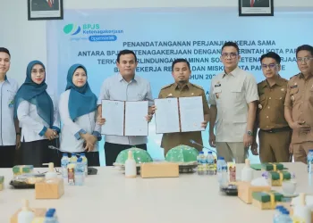 Tasming Hamid Teken Kerjasama dengan BPJS Ketenagakerjaan untuk Lindungi Pekerja Rentan Parepare