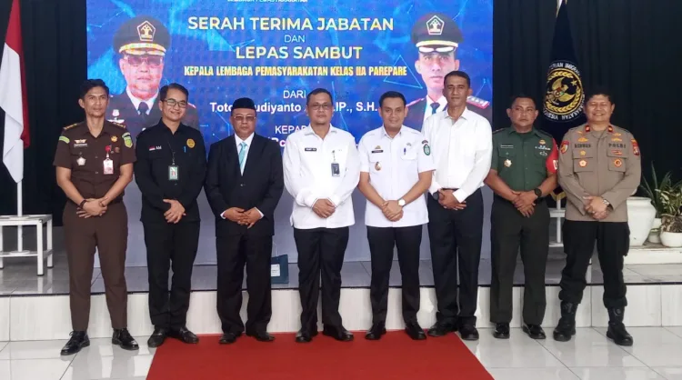 ‎Sertijab Kalapas Parepare, Marten Resmi Gantikan Totok Budiyanto