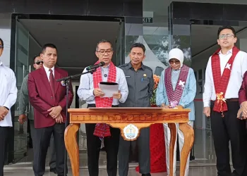 Mendiktisaintek Tiba di Kampus Unsulbar, Resmikan Gedung Fakultas Kedokteran