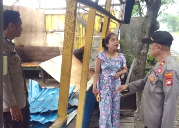 Angin Puting Beliung Terjang Dusun Apoang Utara, Satu Warung Alami Kerusakan Parah
