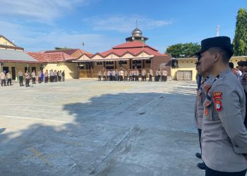 Polres Majene Gelar Apel Siaga Pengamanan Peringatan Hari Buruh Internasional