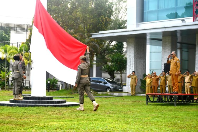Bertindak Sebagai Inspektur Upacara, Plh Sekdaprov Sulbar Sampaikan 3 Hal Ke ASN