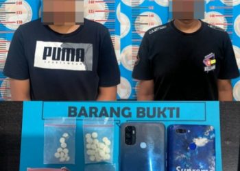 Pengembangan Kasus Penyalahgunaan Obat Terlarang, Sat Res Narkoba Polres Majene Amankan Dua Orang di Kecamatan Campalagian