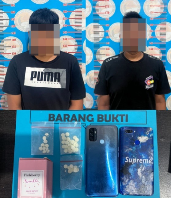 Pengembangan Kasus Penyalahgunaan Obat Terlarang, Sat Res Narkoba Polres Majene Amankan Dua Orang di Kecamatan Campalagian