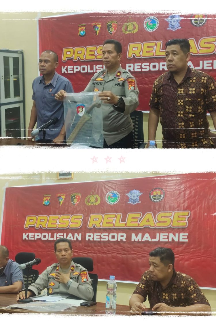 Polres Majene Beberkan Keberhasilan Operasi Sikat Marano 2025 Bersama Media