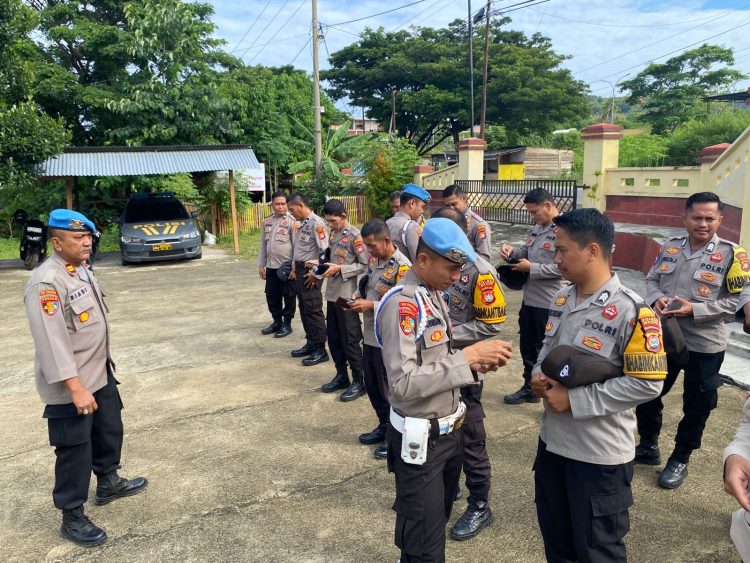 Propam Polres Majene Gelar Gaktiblin di Polsek Banggae: Tegaskan Hindari Narkoba dan Judol