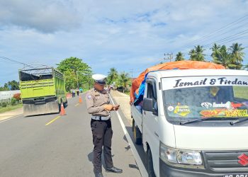 Truk ODOL Marak di Mamuju, Aparat Razia Gabungan