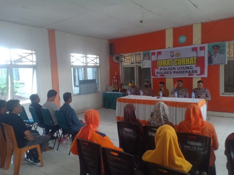 Jumat Curhat Polsek Ujung, Parkiran Semrawut dan Hajatan Tanpa Izin disorot Warga