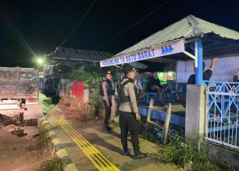 Cegah Aksi Kriminalitas Dan Premanisme, Samapta Polres Majene Gelar Patroli Kamtibmas