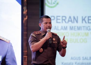 Kajati Sulsel Jadi Narasumber Sosialisasi Mitigasi Risiko Hukum Penyerapan Gabah Bulog