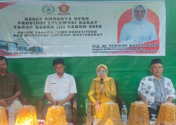 Hj.Nurwan Katta Anggota DPRD provinsi dapil Majene Reses di Linkungan copala
