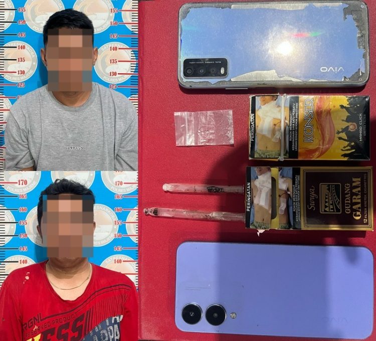 Kedapatan Bawa Sabu, Resnarkoba Polres Majene Ciduk Dua Orang Pria di Sebuah Penginapan di Majene