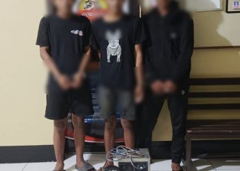 Polisi Ringkus Tiga Pemuda Usai Curi Alat Produksi Air 