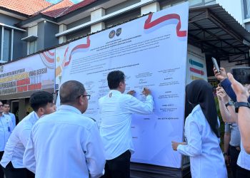 Pertegas Komitmen, Pemasyarakatan Sulsel Deklarasikan Komitmen Bersama Wujudkan Lapas, Rutan dan LPKA Bebas Narkoba dan Telepon Genggam Ilegal