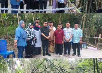 Gotong Royong Warga Galung Selatan Dan Copala Membangun Jembatan, Bupati Majene Apresiasi dan Janjikan Jembatan Permanen