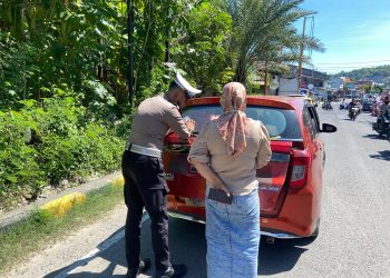 Tingkatkan Keselamatan Berlalu Lintas, Satlantas Polres Majene Tertibkan Kendaraan Over Load