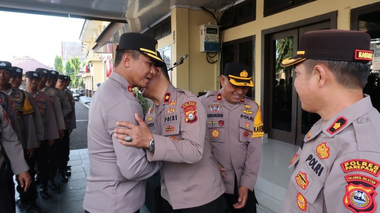 Pimpin Apel di Kapolres Parepare: Kerja Harus Profesional, Proporsional, Prosedural dan Etis