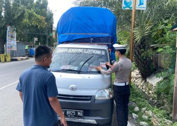 Satlantas Polres Majene Tertibkan Kendaraan Overload Demi Keselamatan Berlalu Lintas