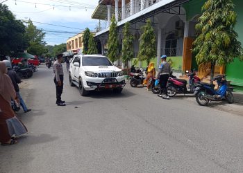 Cegak Aksi Kriminalitas, Polsek Banggae Gencarkan Patroli Kamtibmas di Sekitar Pasar Sentral Majene